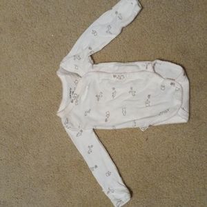 Newborn girl's long sleeve onsie